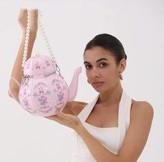 Vintage Pearl Chain Teapot Handbag