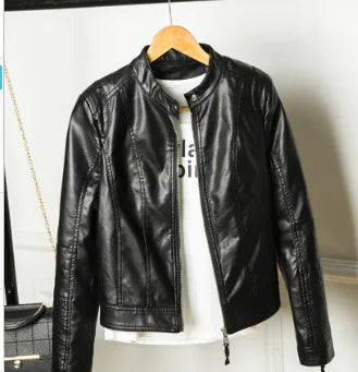 Slim Fit Motorcycle Leather Jacket (One Piece)