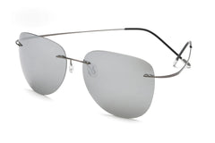 Titanium Frameless Polarized Sunglasses for Men & Women