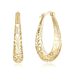 S925 Silver Hollow Earrings Jewelry