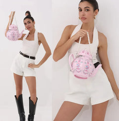 Vintage Pearl Chain Teapot Handbag
