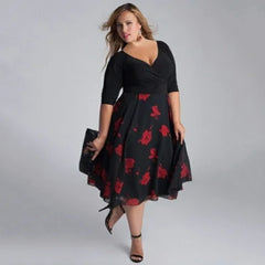 Floral Patchwork Dress