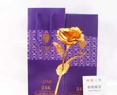 24K Gold Foil Rose - Valentine's Day Gift