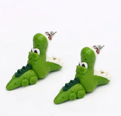 Fashionable Crocodile Earrings - Animal Jewelry