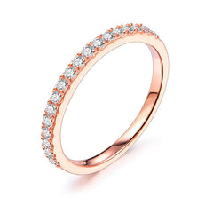 Sterling Silver Moissanite Ring Jewelry