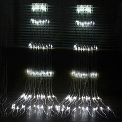 Outdoor Net Lights and Water String Lights Setup