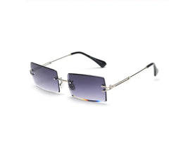 Frameless Sunglasses with Edge Cut Design