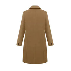 Mid-Length Wool Blend Trench Coat Outerwear