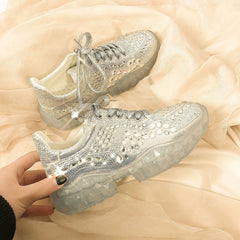 Fashionable Rhinestone Casual Sneakers for Students