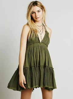 New Women's Beach Skirt, Vacation Backless Dress