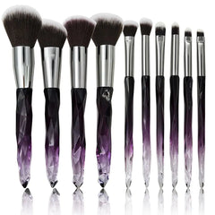 Crystal Diamond Makeup Brush Set for Beginners