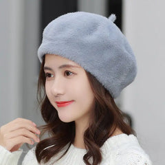 Mink Velvet Warm Fashion Pumpkin Painter Hat