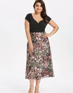 Floral Patchwork Dress