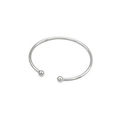 Silver Minimalist Smooth Bangle Jewelry