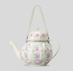 Vintage Pearl Chain Teapot Handbag