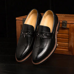 2018 Men's Brogue Dress Shoes - Stylish & Breathable
