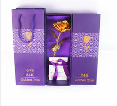 24K Gold Foil Rose - Valentine's Day Gift