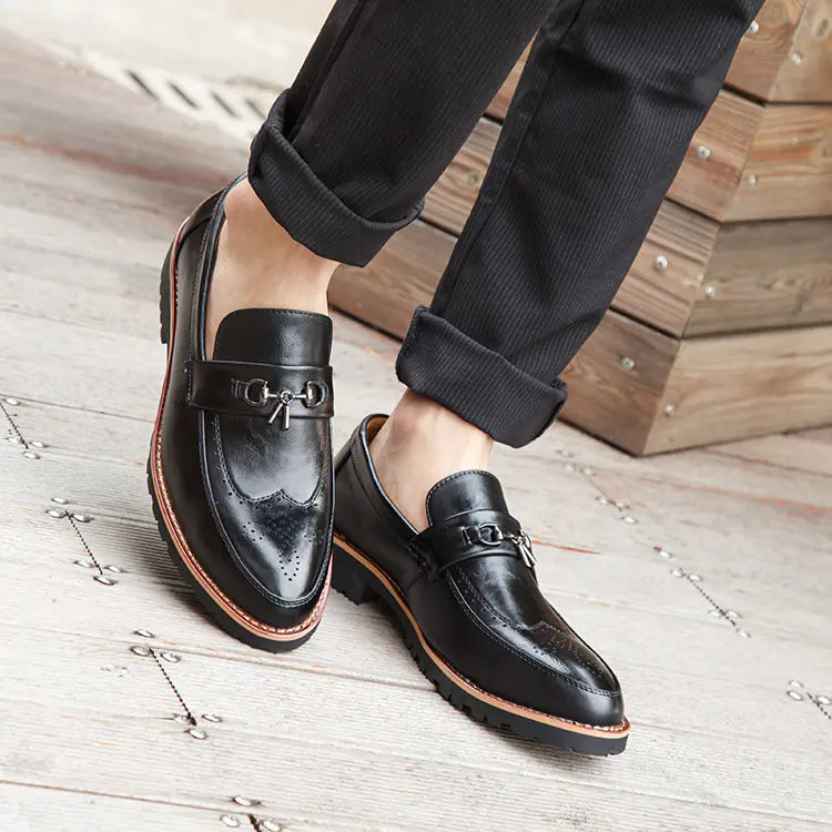 2018 Men's Brogue Dress Shoes - Stylish & Breathable