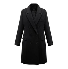 Mid-Length Wool Blend Trench Coat Outerwear
