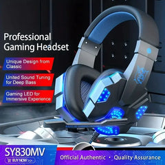 SY830 Wired Gaming Headset with LED Backlight and Mic
