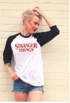 Letter Print Long Sleeve T-Shirt for Men and Women