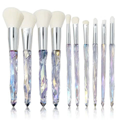 Crystal Diamond Makeup Brush Set for Beginners