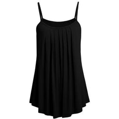 Super Chiffon Women's Pleated Summer Tank Top
